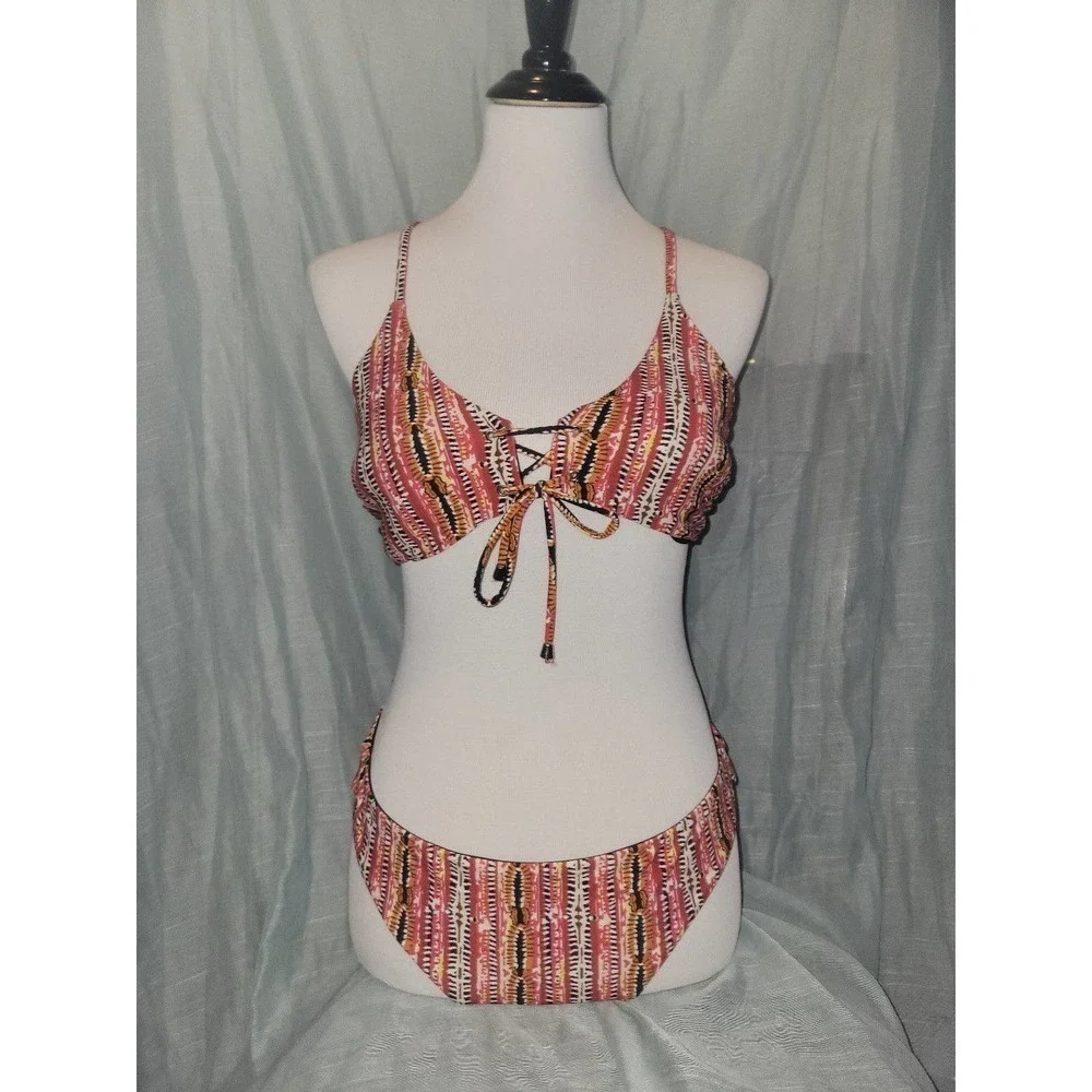 NWT Boho Aztec style bikini large